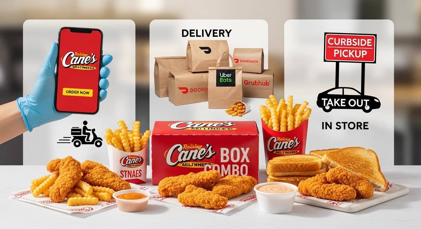 raising canes delivery options